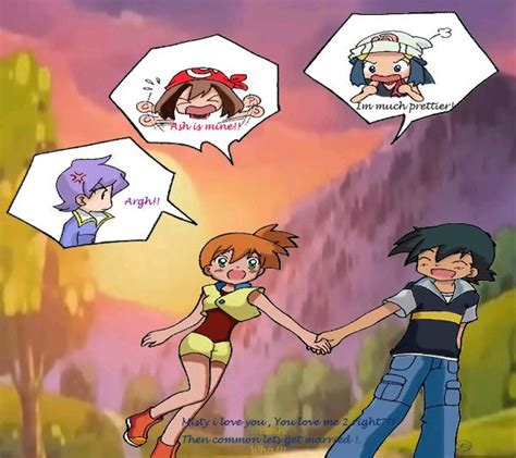May Belongs With Drew And Dawn Belongs With Paul According To Other Ppl Misty And Ash Forever