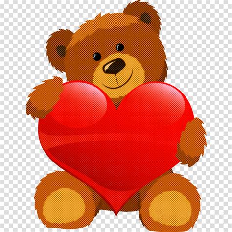 Teddy Bear Clipart Teddy Bear Red Cartoon Transparent Clip Art