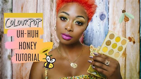 tutorial colourpop uh huh honey palette giveaway youtube