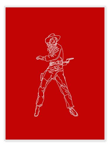 Sophie Schultz Crimson Cowgirl Poster Online Bestellen Posterlounge