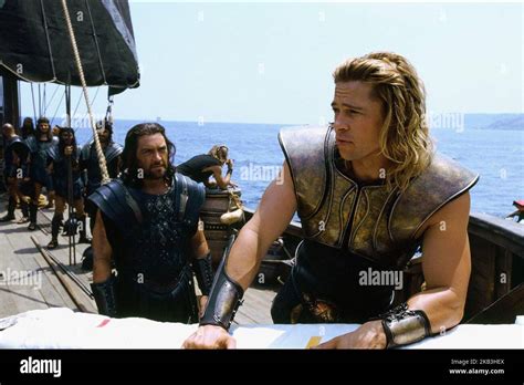 Troy Scene With Brad Pitt Stock Photo Alamy