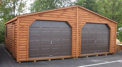 Double Wide Mobile Homes Log Siding Rustic Double Garage
