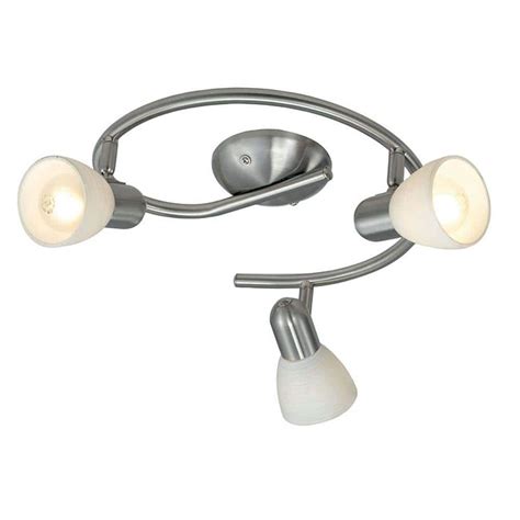 Eglo Dakar 1 3 Light Matte Nickel Wall Or Ceiling Track Lighting