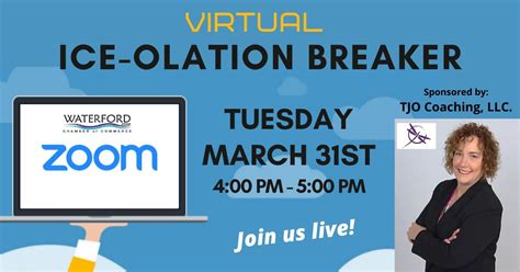 You may have used this icebreaker or participated in it before in a physical setting. Ice-Olation Breaker with Zoom | Waterford Area Chamber of ...