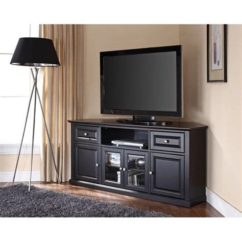 Top 20 Of Black Corner Tv Stands For Tvs Up To 60