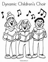 Coloring Choir Children Dynamic Built California Usa Singers sketch template