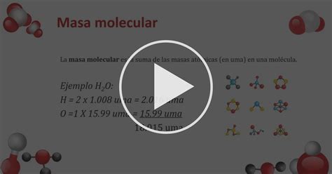 Masa Molecular Estequiometría De Ecuaciones Químicas Coursera