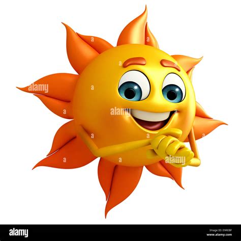 Personaje De Dibujos Animados De Sun Fotografía De Stock Alamy