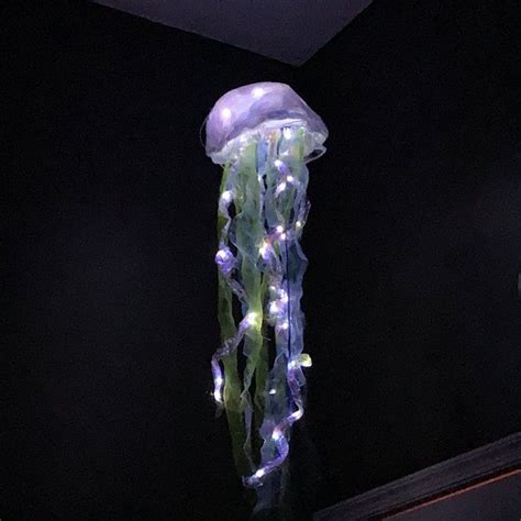 Light Up Hanging Jellyfish With Remote Whimsical Unique Lighting For An