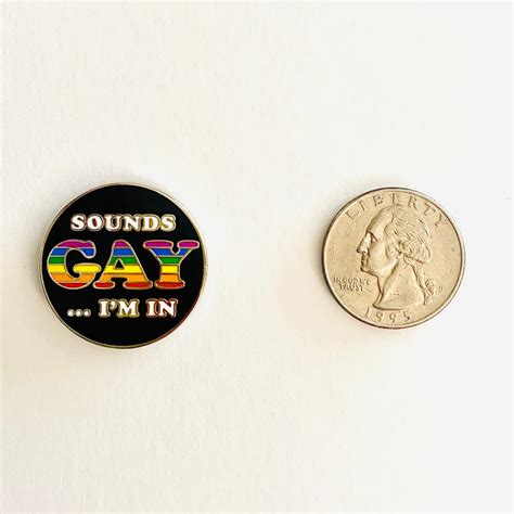 Sounds Gay Im In Pin Funny Pin Gay Pride Pin Pride Month Etsy