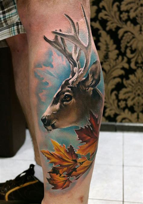 Buck Tattoo Deer Head Tattoo Hunter Tattoo Raven Tattoo Head