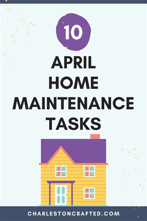 April Home Maintenance Checklist Free Printable