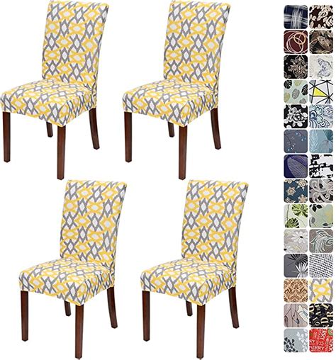 Jotom Stretch Modern Dining Chair Covers Chair Protector Removable Soft