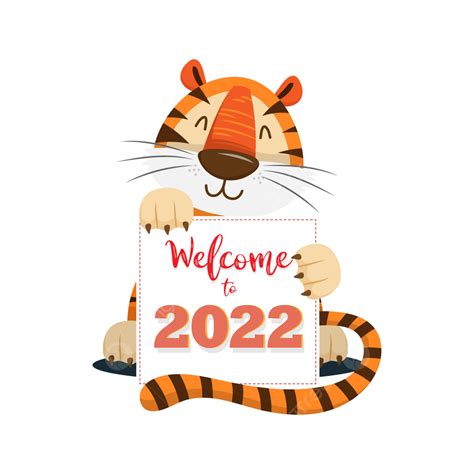 Chinese Zodiac Tiger Vector Hd Images 2022 Tiger Year Typography