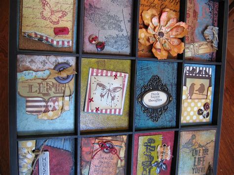 Its Just Paper Atc Printers Tray And A Few Tim Holtz Techniques