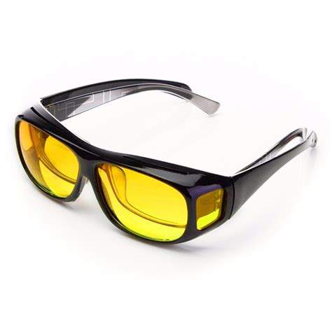 Yellow Unisex Hd Lenses Sunglasses Uv Protection Night Vision Driving Sports Goggles Glasses