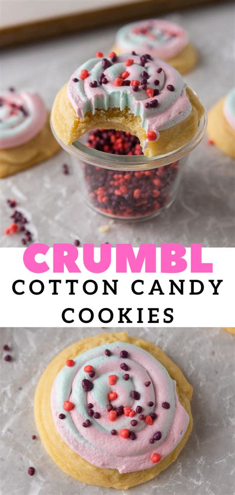 Soft And Chewy Crumbl Cotton Candy Cookies Recipe Crumble Cookie