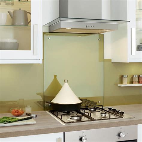 Clear Toughened Heat Resistant Kitchen Glass Splashback With Holes And Screws Ebay