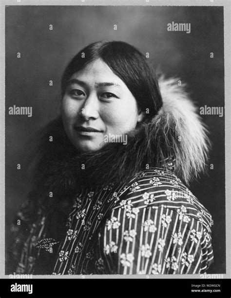 Photograph Of Nowadluknowadlook Nora Ootenna Wearing A Coat With A Fur Collar Ootenna Was An