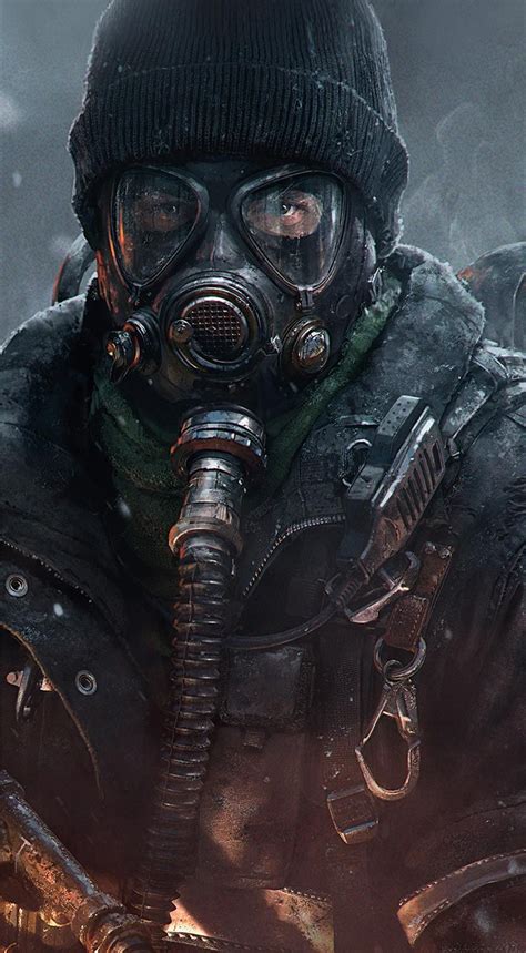 Cleaner Characters And Art Tom Clancys The Division Gas Mask Art