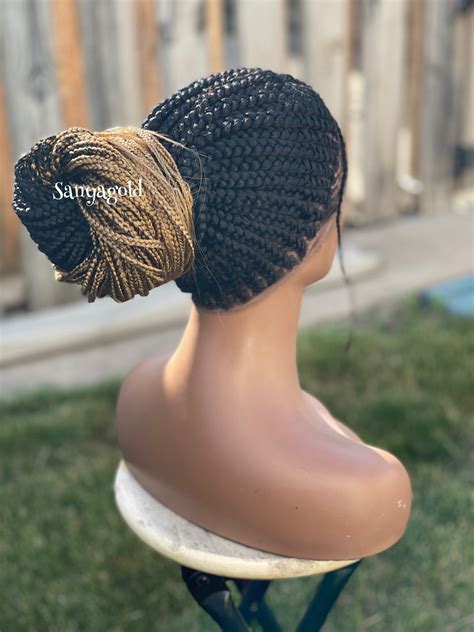 360 lace cornrow wig braided wig braid wig all round frontal etsy