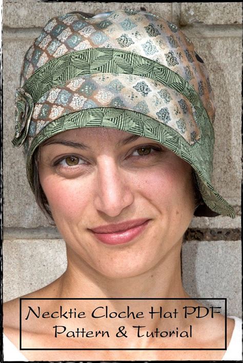 Pdf Sewing Pattern And Tutorial For Recycled Repurposed Necktie Cloche
