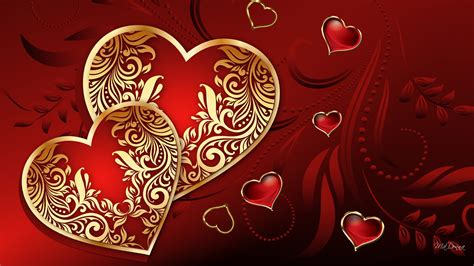 Valentines day with bird art hd valentines. Valentine Hearts HD Wallpaper | HD Latest Wallpapers