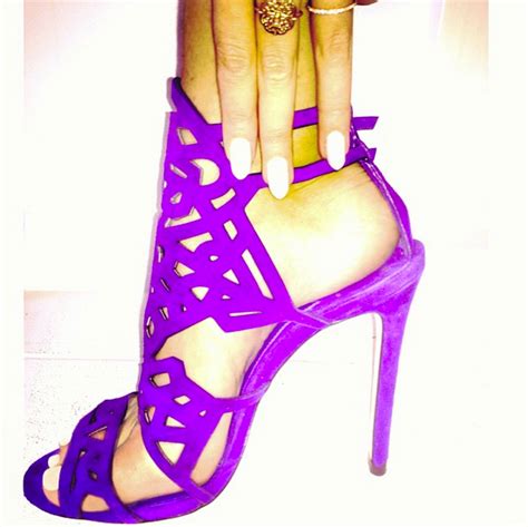 johanna olsson is perfection in purple in her b brian atwood laplata pumps purple love purple