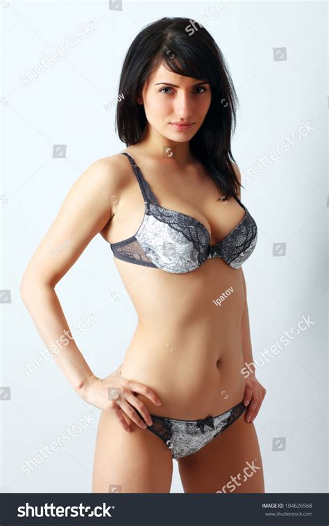 Gorgeous Beautiful Sexy Woman In Lingerie Stock Photo
