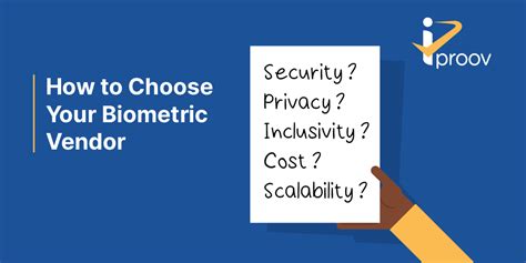 How Do You Choose A Biometric Vendorcompany Iproov