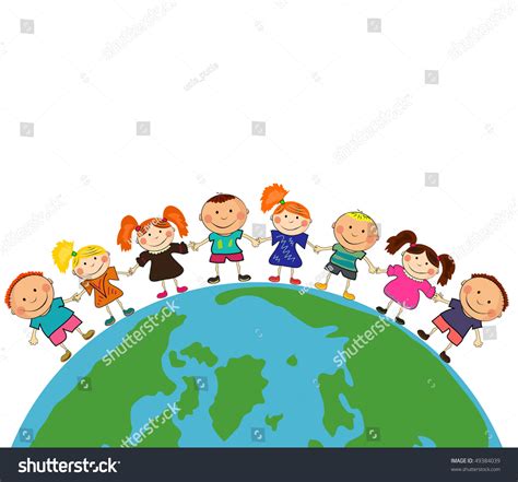 Kids Around World เวกเตอร์สต็อก ปลอดค่าลิขสิทธิ์ 49384039 Shutterstock