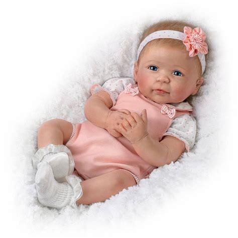 Ashton Drake Ava Silicone Lifelike Baby Girl Doll By Linda