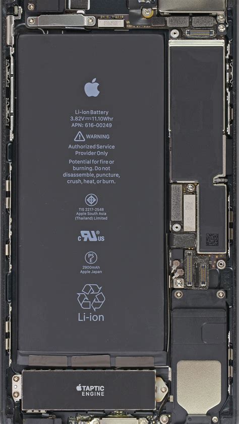 The answer is yes, but it's hard without iphone 8 schematics. Wallpapers of the week: iPhone 7 internals | Mid Atlantic Consulting Blog