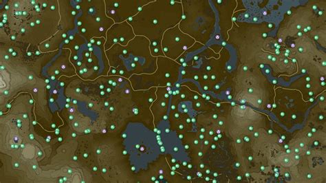 The Legend Of Zelda Breath Of The Wild Carte Map Interactive D