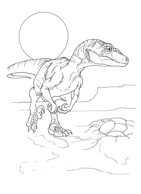Https://tommynaija.com/coloring Page/raptor Dinosaur Coloring Pages