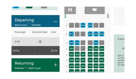 frontier airlines flight seating chart