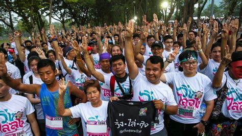 Thailand Run Against Dictatorship Draws Thousands Bbc News