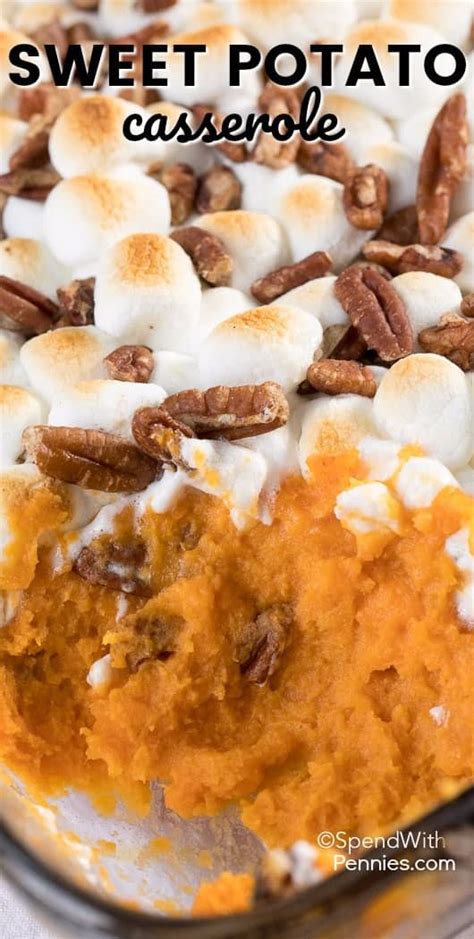 Sweet Potato Casserole With Marshmallows Spend With Pennies