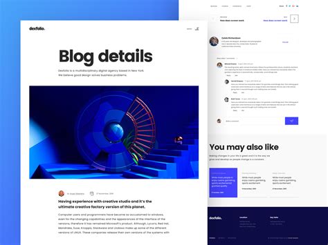 Blog Details Page By Imran Hossain On Dribbble