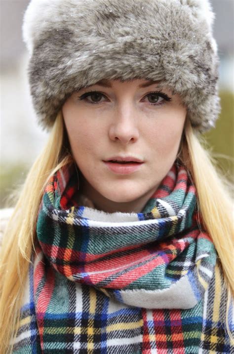 Vancouver Vogue Blog Olympic Spirit Fashion For Winter And Snow Fur Hat Plaid Scarf Winter