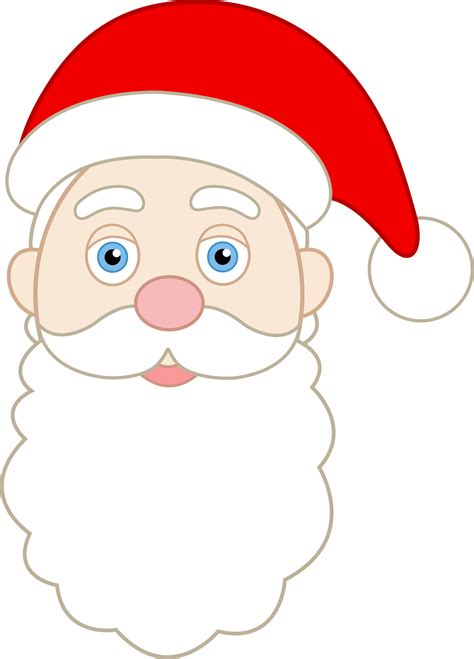 Face Of Santa Claus Free Clip Art