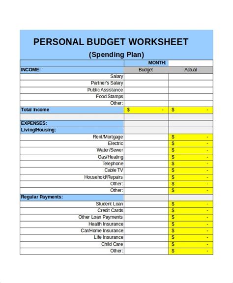 30 Excel Monthly Budget Templates Word Excel Pages Free