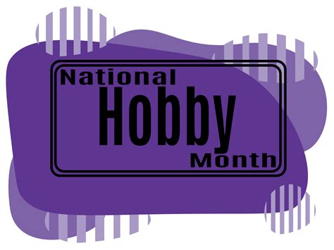 National Hobby Month Idea For A Post Banner Flyer Or Postcard