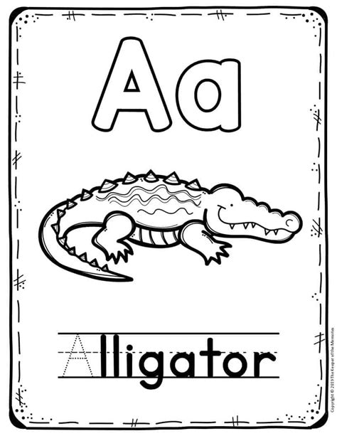 My First Animal Alphabet Preschool Worksheets