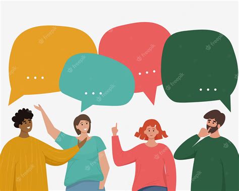 Desenho De Pessoas Conversando