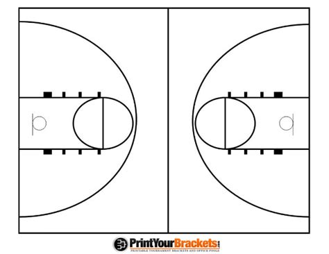 Free Printable Basketball Court Template Printable Templates Free