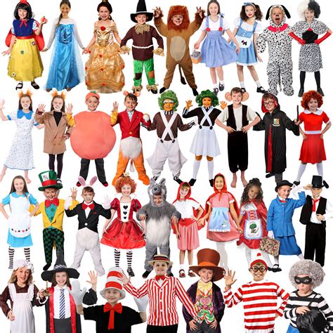 Girls Boys World Book Day Week Character Costume Fancy Dress Choose