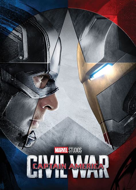 Captain America Civil War Poster Picture Metal Print Paint By