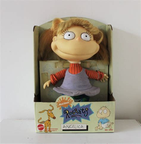 Vintage Mattel Nickelodeon Angelica Rugrat Doll 1993 Etsy Uk Mattel Nickelodeon Vintage Toys