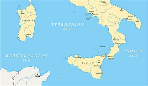 Map Of Islands Around Sicily